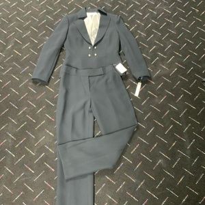 Women’s Tahari Arthur Levine Petite Navy Suit 4P